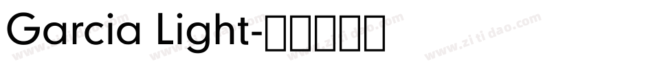 Garcia Light字体转换
